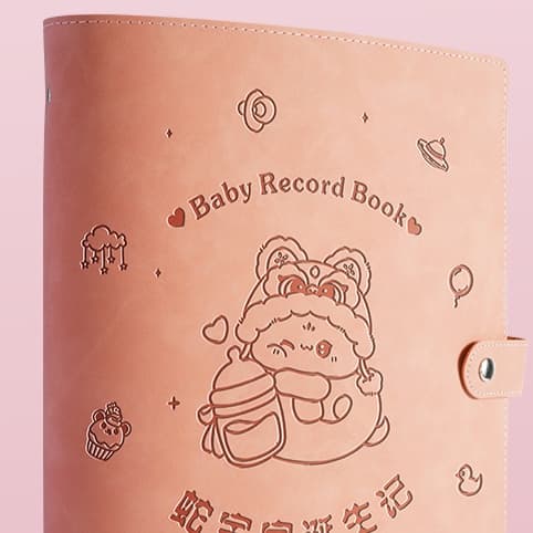 母子手帳ケース ふわふわ赤ちゃん思い出手帳ケース